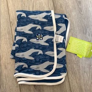 NWT kickee twilight whale swaddle